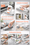 Foldable Mini Squeeze Mop – Hands-Free Desktop Cleaner