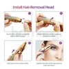 2-in-1 Rechargeable Eyebrow & Facial Hair Remover